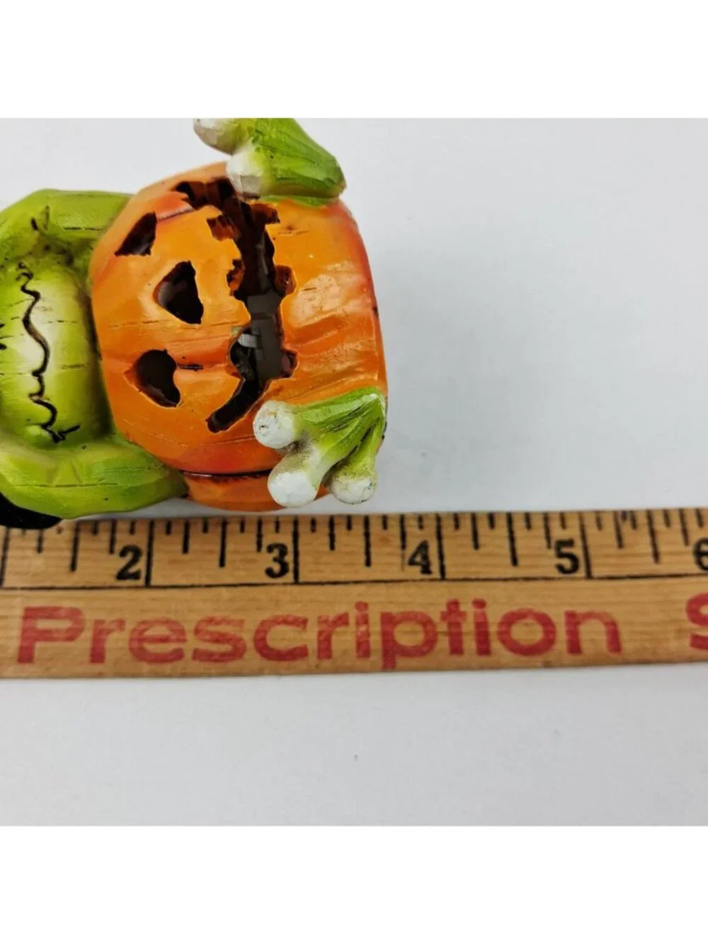 Delton Halloween LED Light-Up Ghost & Frog Pumpkin Figurines Battery Operated
